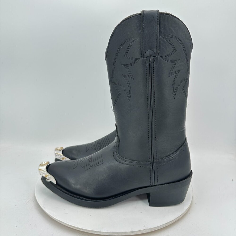 Durango TR760 Men Size 8D Black Leather Pull On Western Cowboy Boot